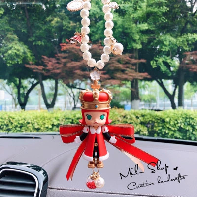 正版Molly红王后泡泡玛特汽潮玩盲盒