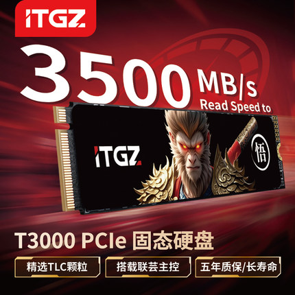 ITGZ T3000ssd固态硬盘512GB/1TB台式电脑笔记本固态硬盘m2pcie3
