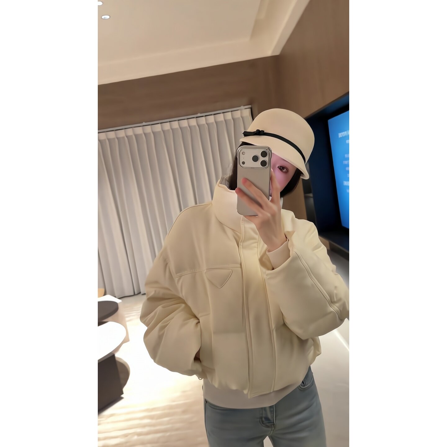 立领羽绒服小个子面包服保暖外套