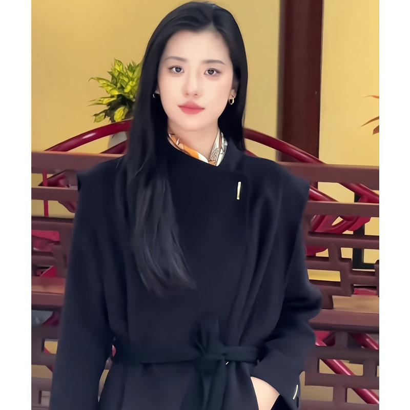 冬装双面毛呢大衣女装2025冬季新款长款高级感加厚呢子外套女秋冬