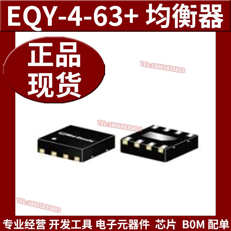 全新原装 EQY-4-63+ 丝印MCLEQ4 TFDFN8 RF滤波器射频 均衡器芯片