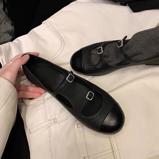 羊皮版～法式小香风玛丽珍鞋女2026新款复古平底单鞋浅口芭蕾舞鞋,女鞋,浅口单鞋,淘宝优惠券,粉丝福利购,淘宝优惠卷