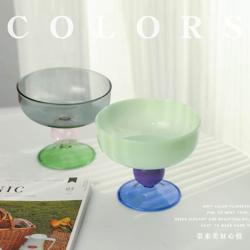 ins风创意多色玻璃碗水果沙拉碗汤碗餐具家用成人宝宝耐高温酸奶,餐饮具,碗,淘宝优惠券,粉丝福利购,淘宝优惠卷