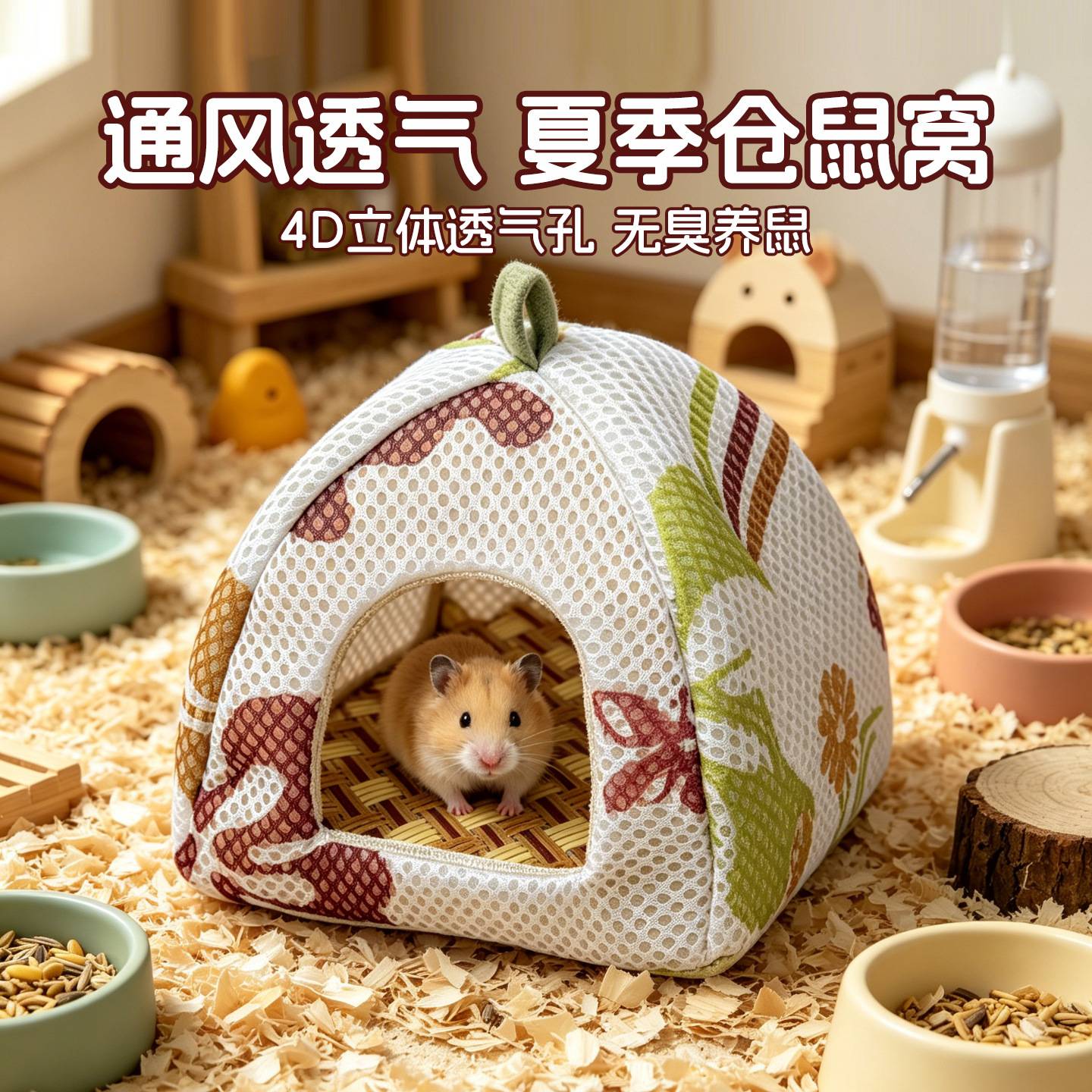 4D透气仓鼠窝夏季金丝熊躲避屋