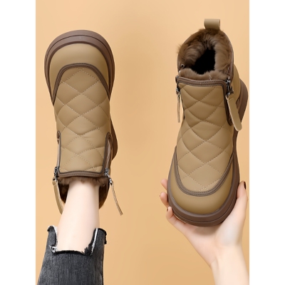 品牌特价2025新款雪地靴女冬季加绒加厚保暖防滑软底短靴棉鞋