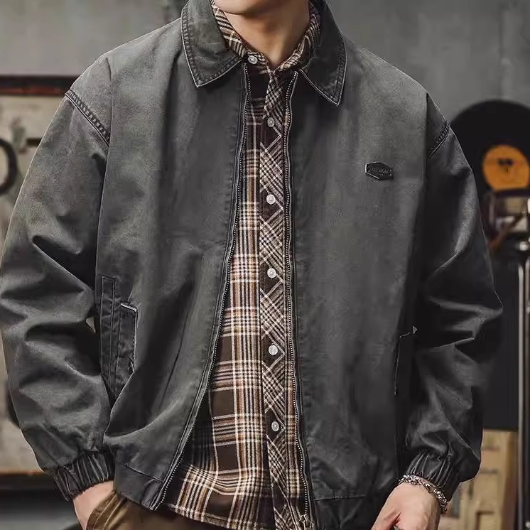 美式卡哈特工装外套男飞行夹克男