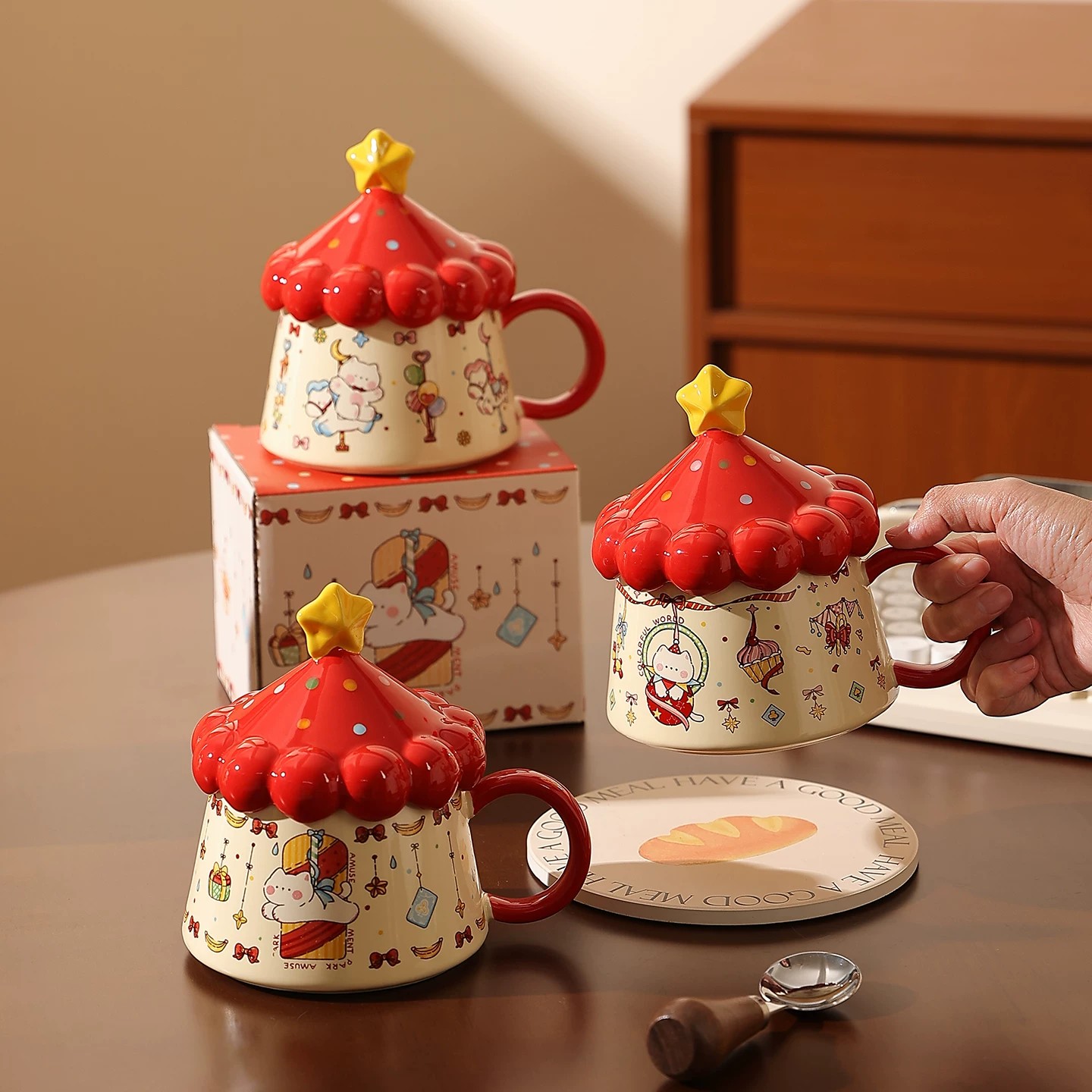 博主推荐款马克杯带盖送礼杯子图片