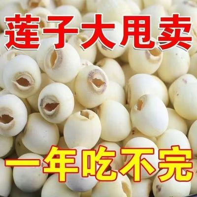 【湘潭正宗莲子】新鲜批发干货白莲子500g软糯去芯去皮百合银耳羹