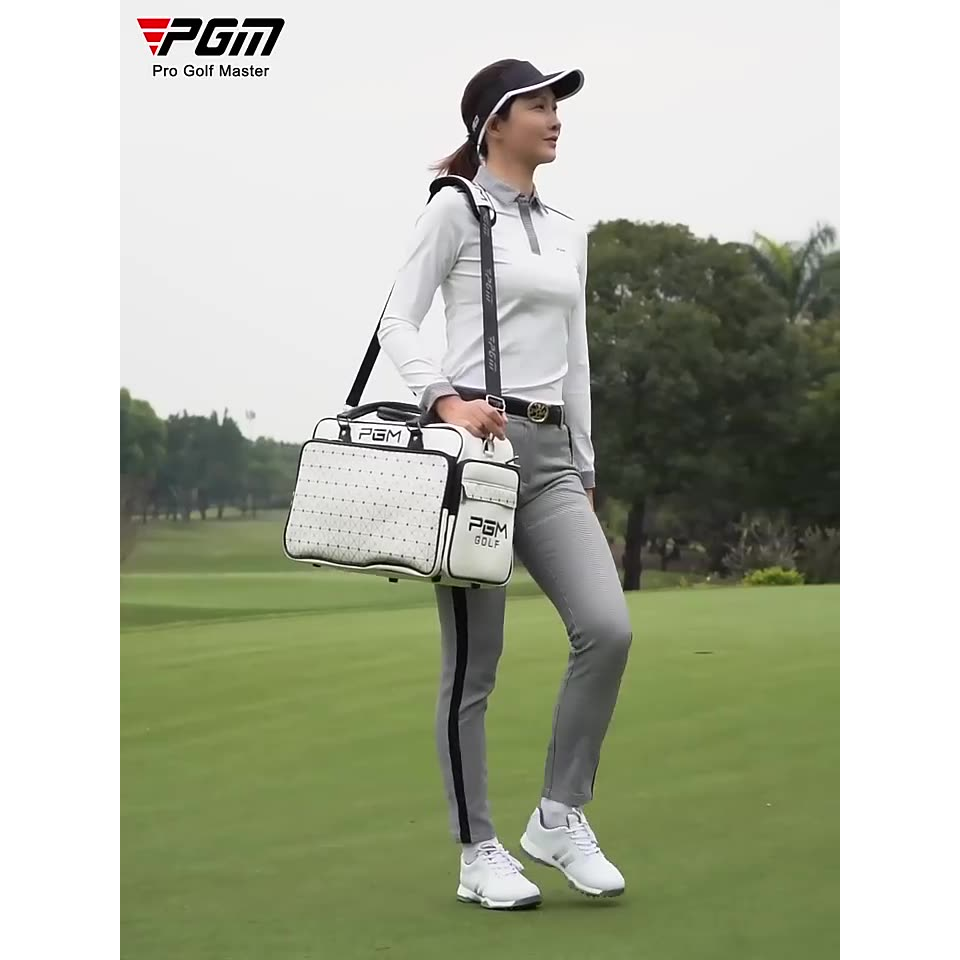 PGM 高尔夫衣物包 时尚衣服包 防水PU球包 大容量 独立鞋袋