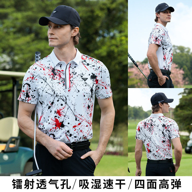 PGM2026高尔夫服装男装短袖t恤春夏速干透气服装衣服上衣polo衫