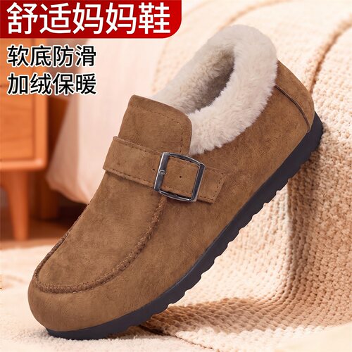 老北京女加绒保暖防滑棉鞋