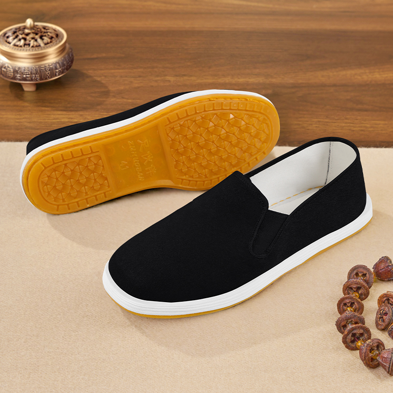 布鞋男款透气夏季一脚蹬