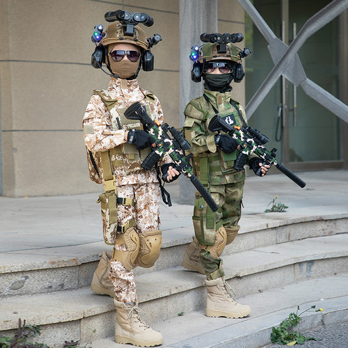 儿童迷彩服套装特种兵军训夏令营