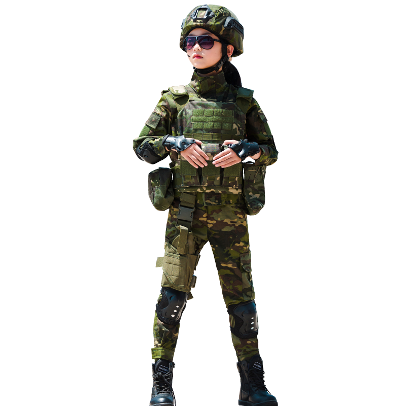 儿童迷彩服男女童特种兵套装