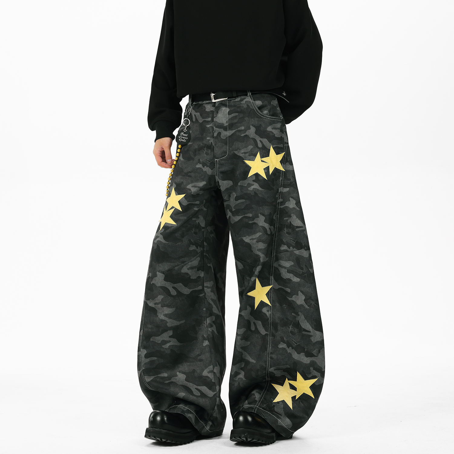 现货A412-DM509-特P52-限价98-星星弯刀廓形迷彩解构牛仔裤,男装牛仔裤,电商A412 现货A412-DM509-特P52-限价98-星星弯刀廓形迷彩解构牛仔裤,男装牛仔裤,电商A412