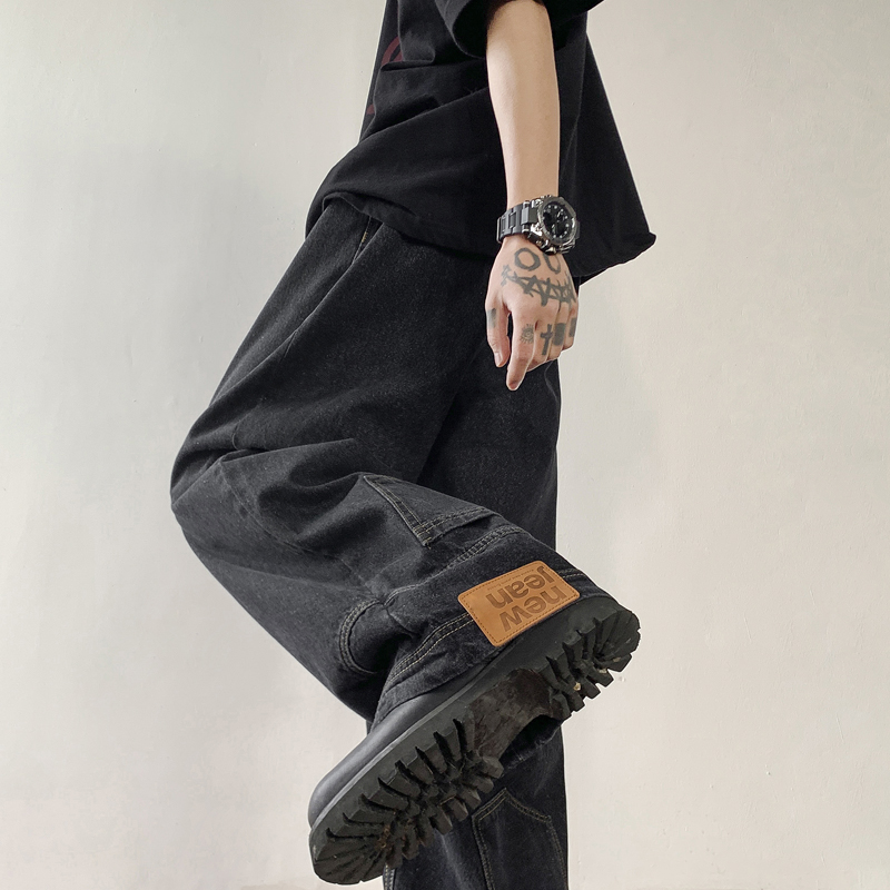 A412-DM93-P60-限价78设计款倒穿牛仔裤，男装牛仔裤，电商A412