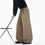 原创现货A412-DM543-特P58-限98-400g羊毛呢子混纺加厚打褶休闲裤，男装休闲裤，电商A412