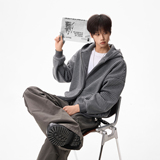 原创现货A412-FM805-特P78-420g条纹连帽开衫拉链卫衣外套，女装短外套，电商A412