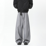 现货1000-A412-DM257-P65-限88-baggy廓形弯刀西裤休闲裤，男装西裤，电商A412