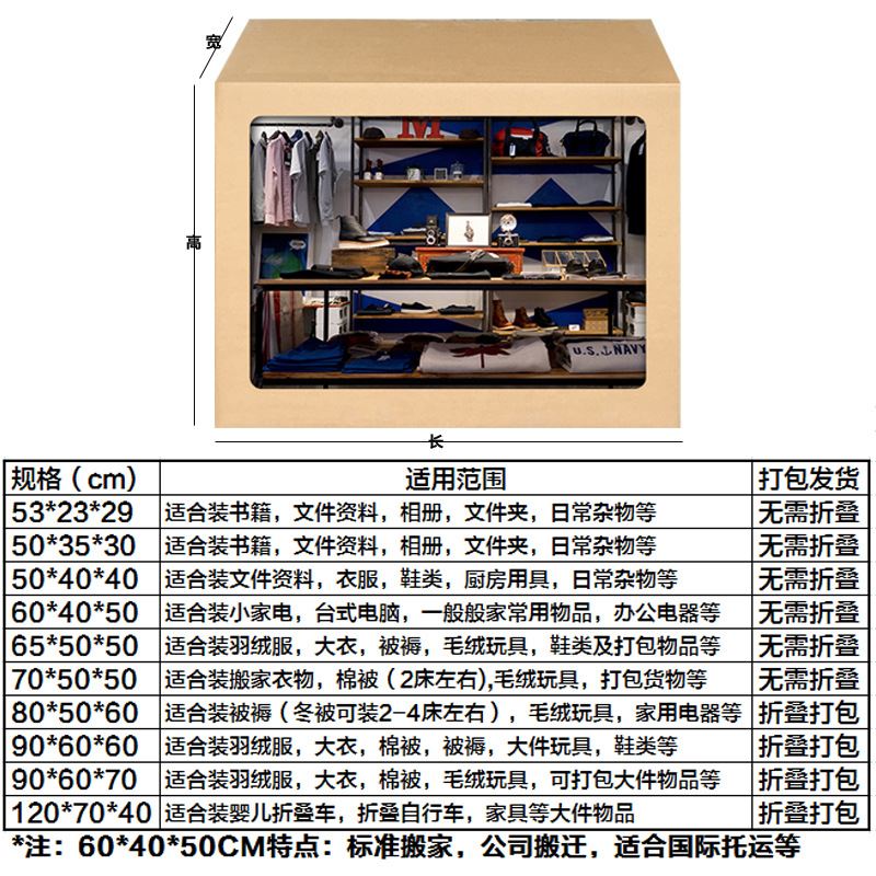 品搬家纸箱子特大号五层加厚特硬纸盒收纳打包箱纸皮包装5个装新-封面