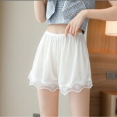 保险裤 女防走光可外穿不卷边蕾丝大码 宽松冰丝安全裤 草莓怪怪夏季