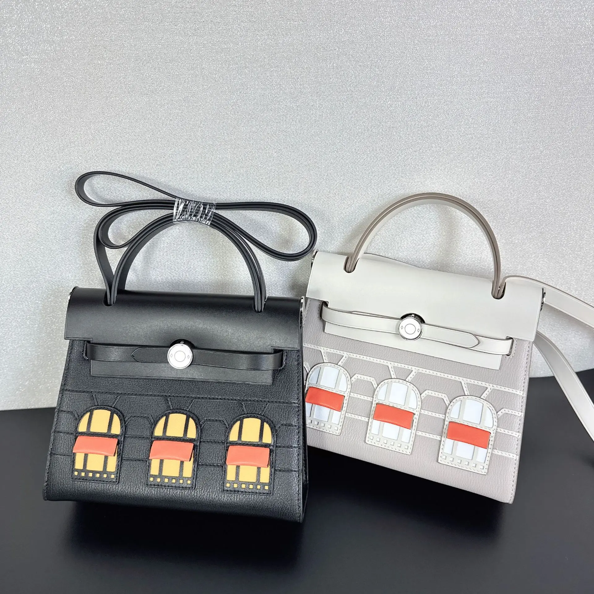 她的包hcrbag小房子凯丽包真皮小众时尚个性手提单肩斜挎女包包