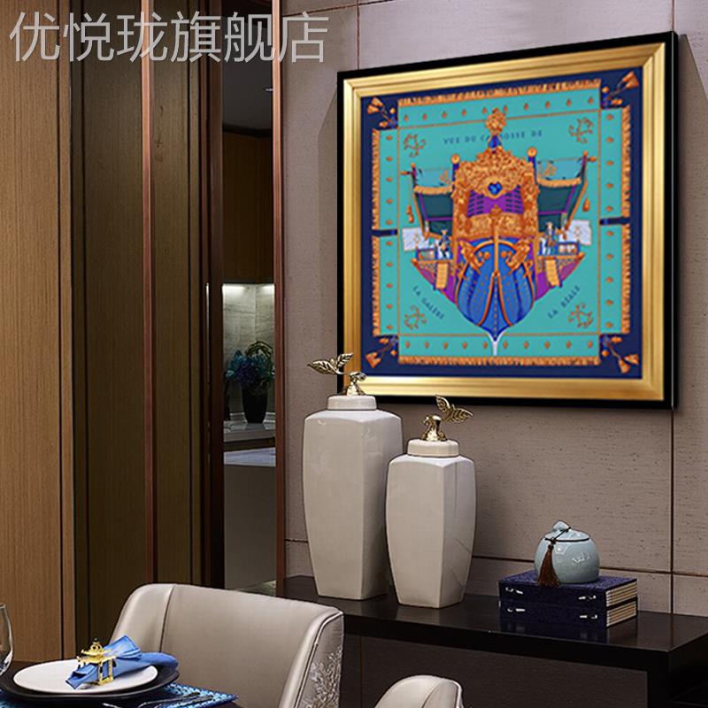 网红厅现代简约厅装画卧室床挂画餐壁画玄关过道走头客廊抽象艺术