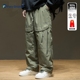 男户外工装 军绿色保暖休闲2025冬季 宽松大码 羽绒裤 伞兵鸭绒裤 子