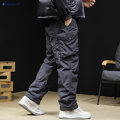 男士 工装 冬季 羽绒裤 时尚 休闲收脚直筒大码 防风防水滑雪裤 子男