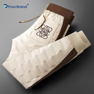 外穿透气保暖东北保暖御寒白鸭绒羽绒棉裤 男款 女羽绒裤 高端情侣款