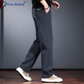 高端简约休闲裤 潮 肌理感提花灯芯绒男裤 男宽松直筒长裤 日常厚款