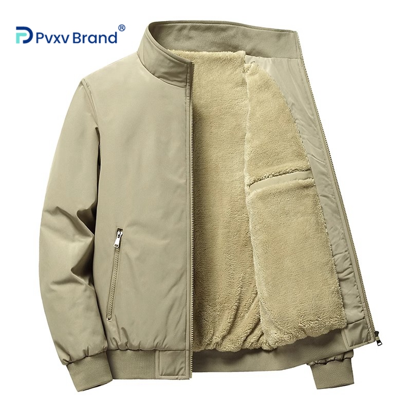 男仿羊羔绒棉衣2025新毛领连帽