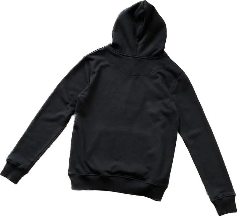 thumbnail for Left print white Ω Sanskrit hat mouth black hoodie 33111906