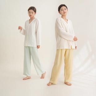 春家居服尖领两件套装 短裤 睡衣冰丝高级感睡衣女夏季 短袖 开衫 套装
