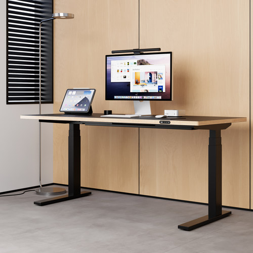 MOZHI实木电动升降桌极简大尺寸