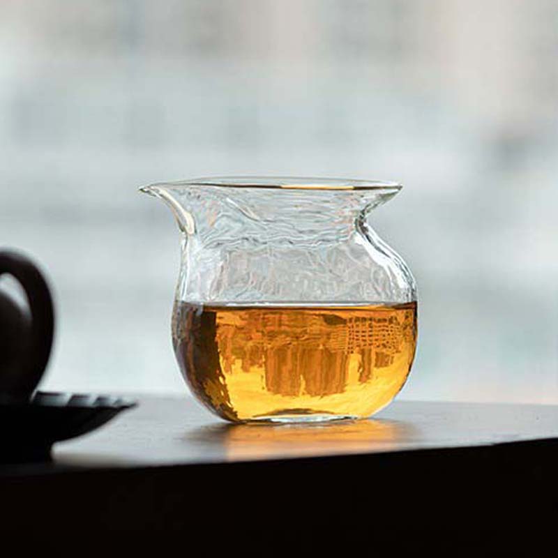 日式公道杯高档耐热玻璃茶海无把高硼硅分茶器钱袋公道杯倒茶匀杯