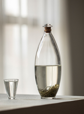 玻璃冷泡瓶绿茶花茶家用耐热泡茶