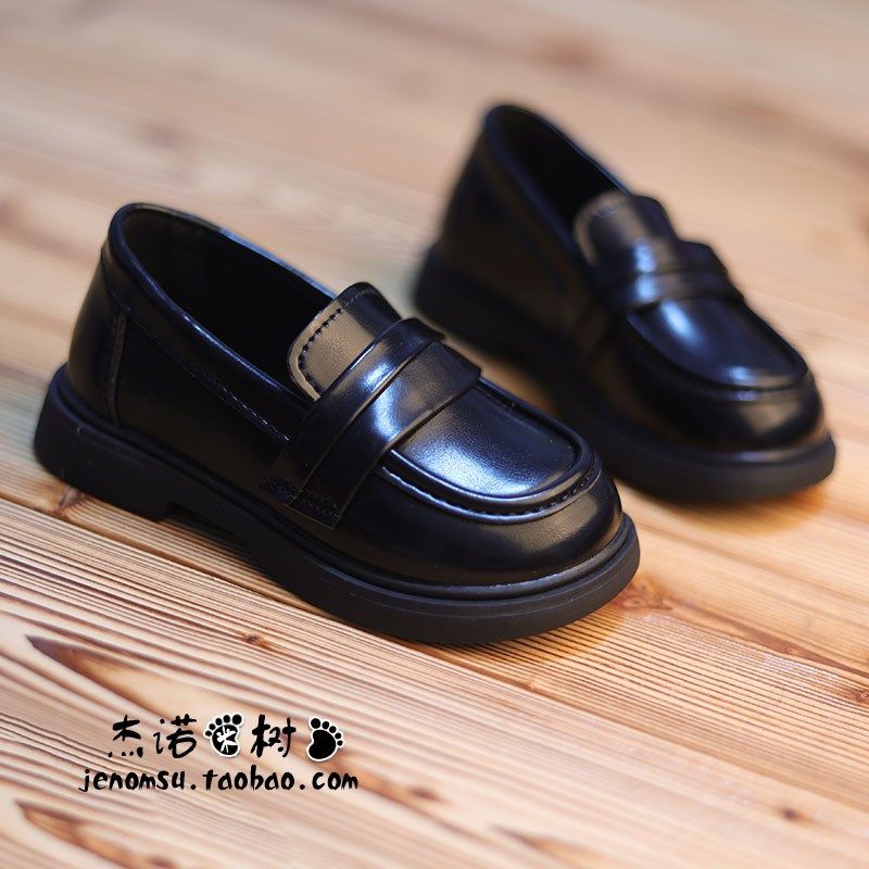 男童豆豆鞋2024春新款潮英伦风韩版女宝宝中小童女童套脚黑色皮鞋,童鞋/婴儿鞋/亲子鞋,皮鞋,淘宝优惠券,粉丝福利购,淘宝优惠卷