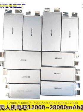供应植保机电芯3.7V 8000/10000/16000/220L00/27000mAh高倍率A品