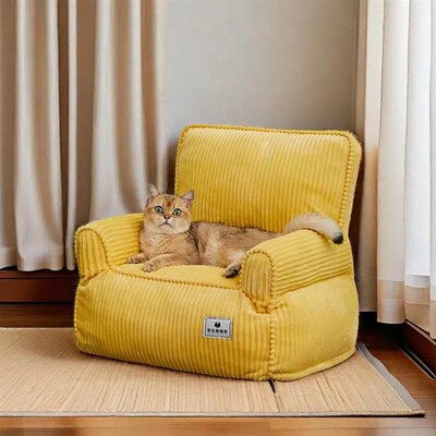 猫咪沙发冬天保暖窝半封闭式安全感四季通用超级大V小猫可躺可睡
