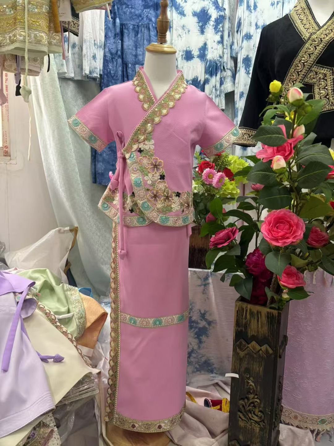 傣族服装女童新款云南西双版纳套装泼水节夏季日常生活旅游舞蹈服