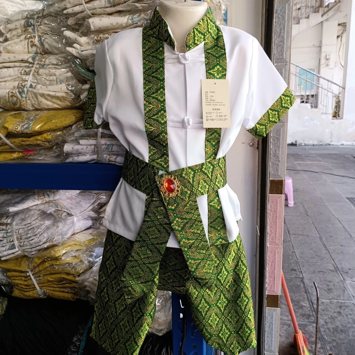 傣族服装儿童少数民族云南男童泰国小王子泼水节旅游表演演出服