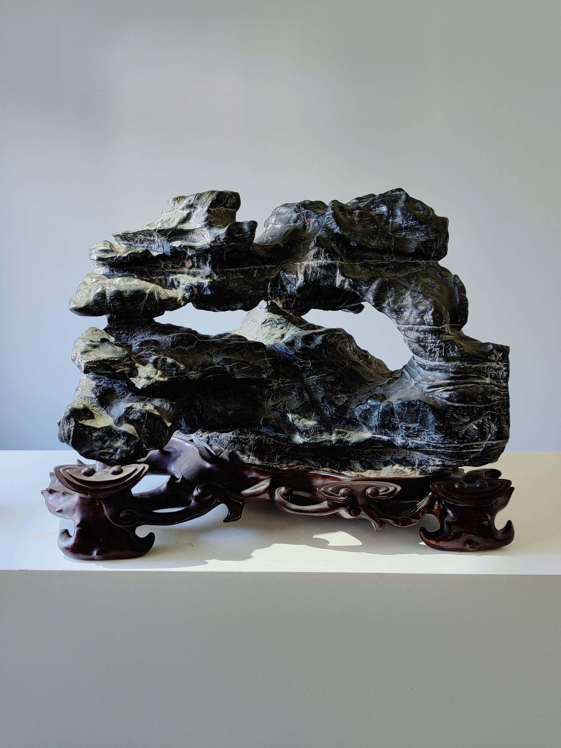 天然太湖石原石奇石观赏石灵璧石中式大小景观石盆景石头庭院摆件