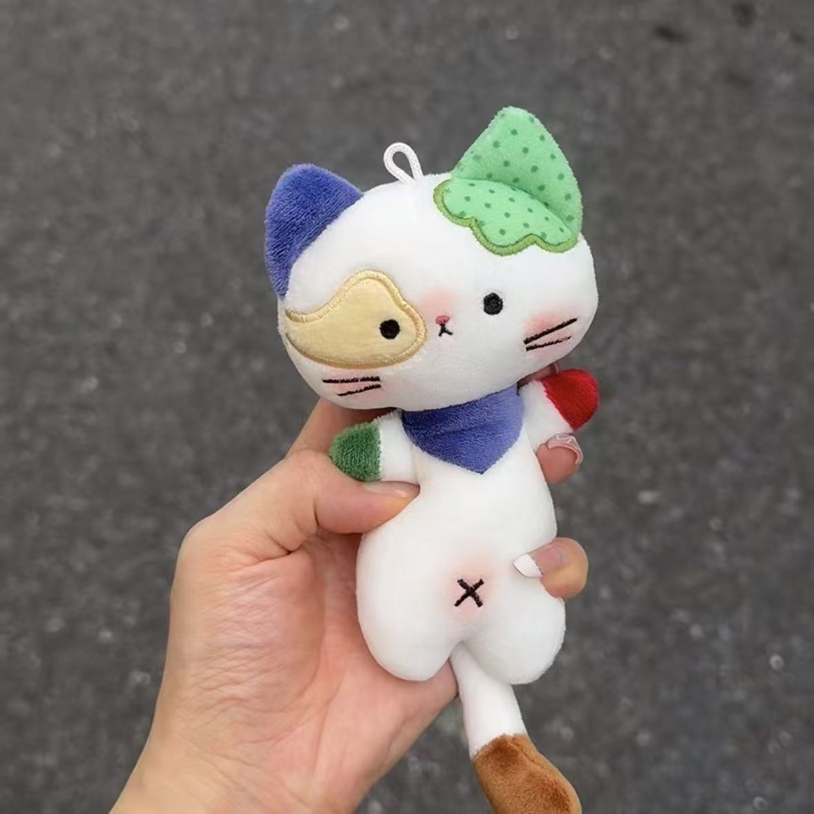 小怪猫咪毛绒挂件钥匙扣少女心30