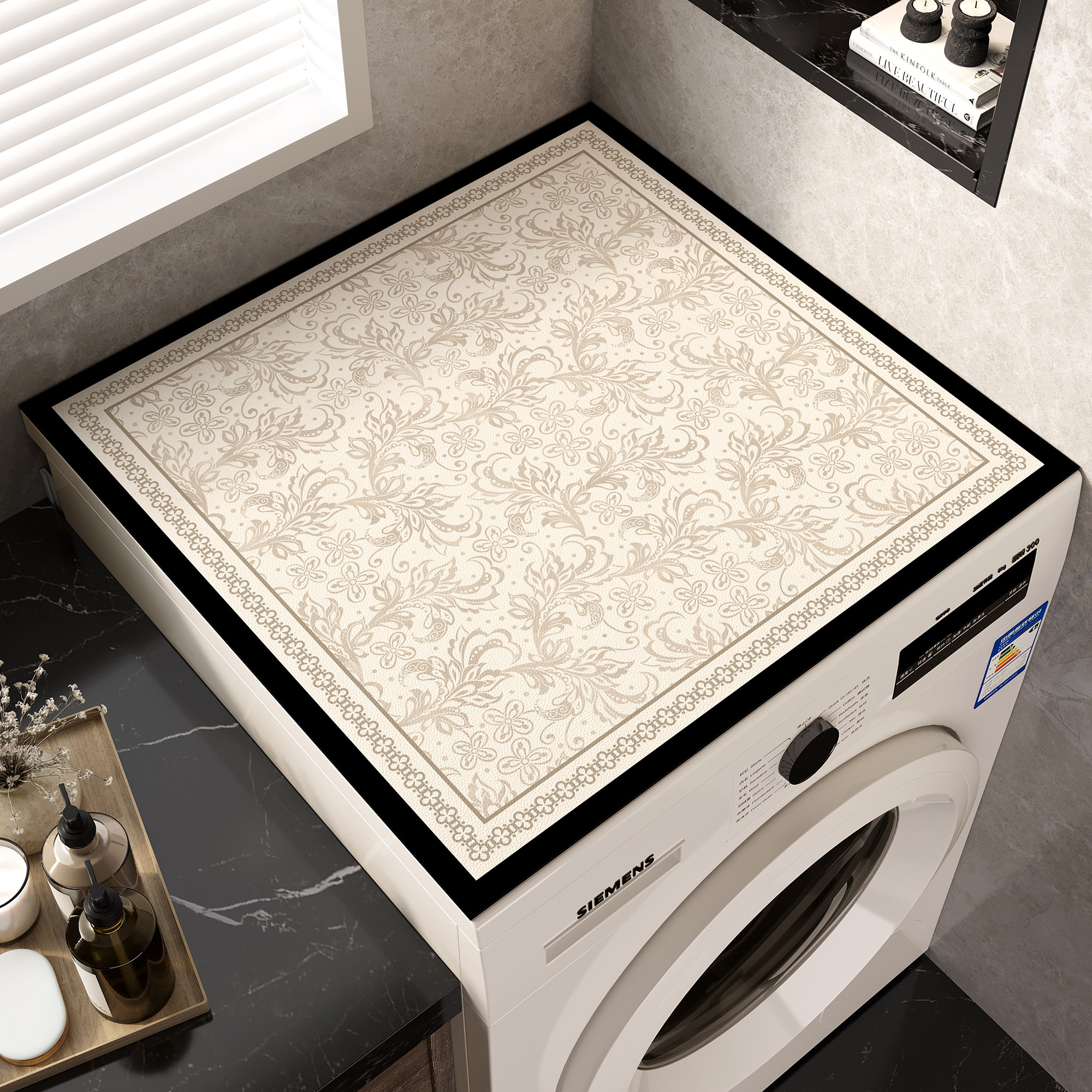 滚筒洗衣机盖垫台面保护垫法式防晒防水防尘罩冰箱盖布床头柜垫子,居家布艺,万能盖巾,淘宝优惠券,粉丝福利购,淘宝优惠卷