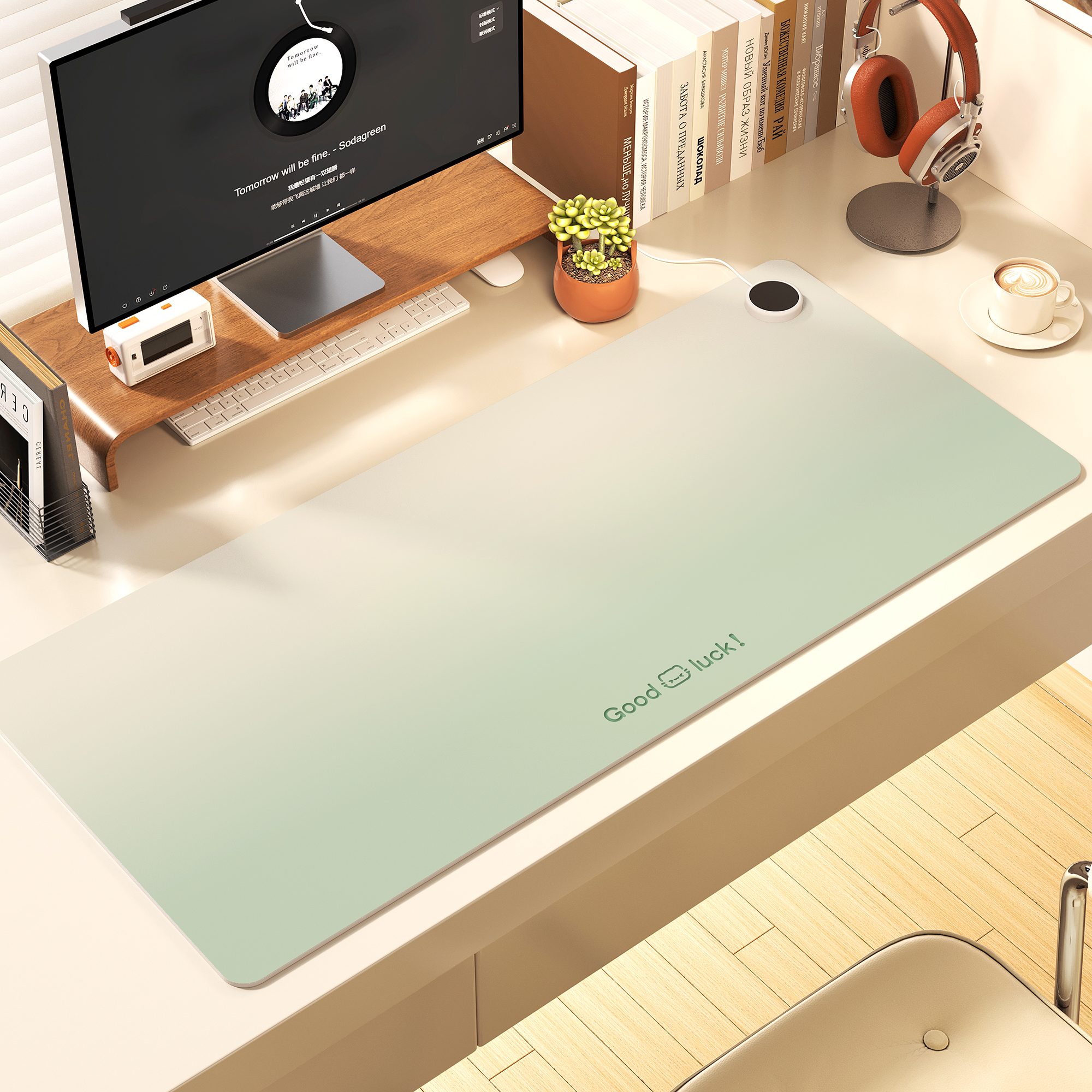 3c认证超大加热鼠标垫暖桌垫防水