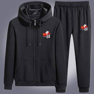 春秋季连帽卫衣男长袖运动服