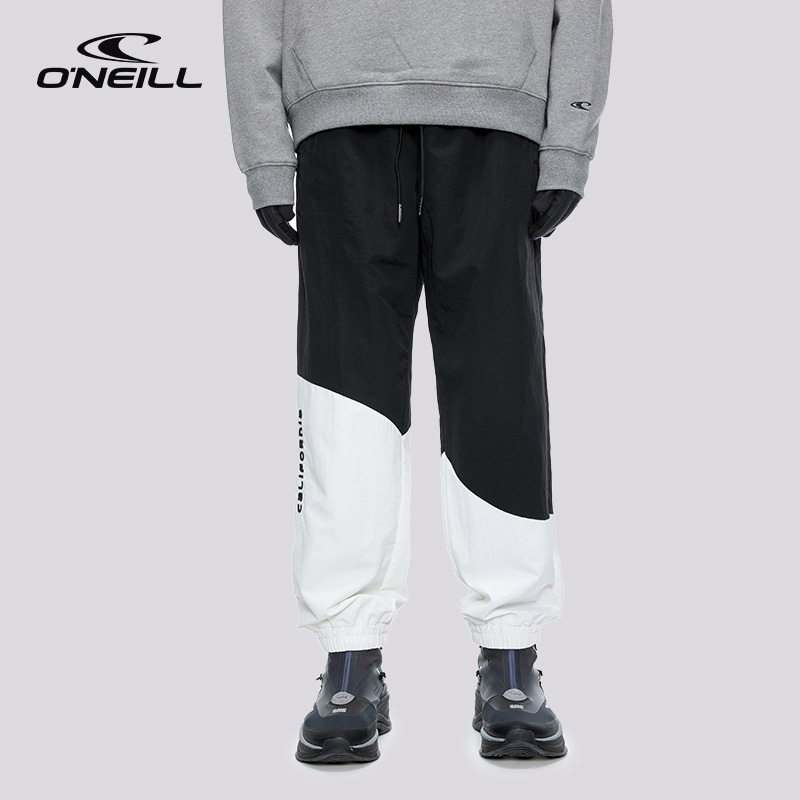 O'Neill运动长裤黑白直筒