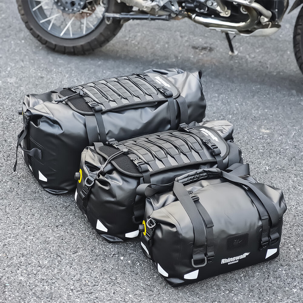 犀牛摩托车尾包后座驮包骑行包大容量防水机车中长途摩旅装备收纳