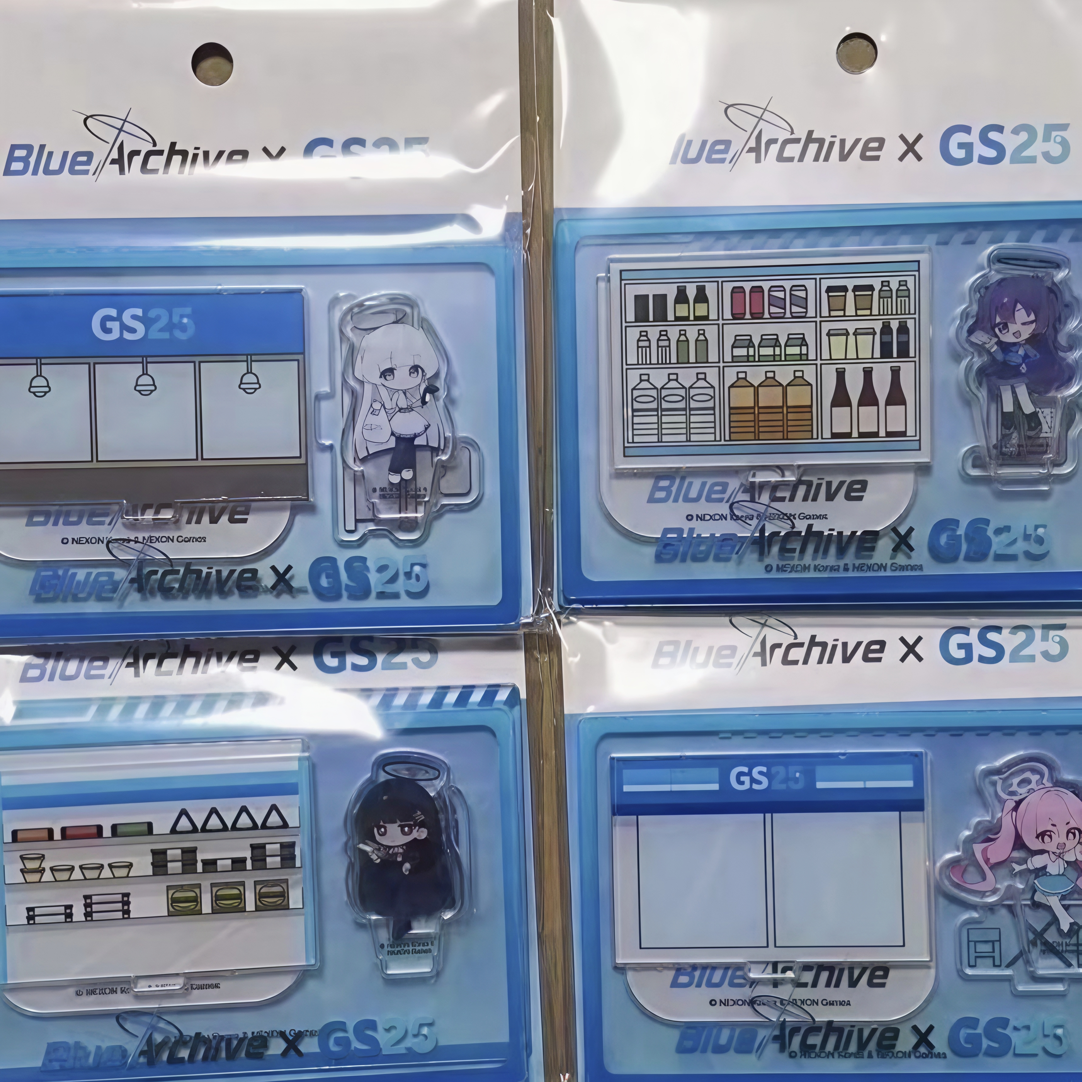 日谷蔚蓝档案gs25便利店联动立牌